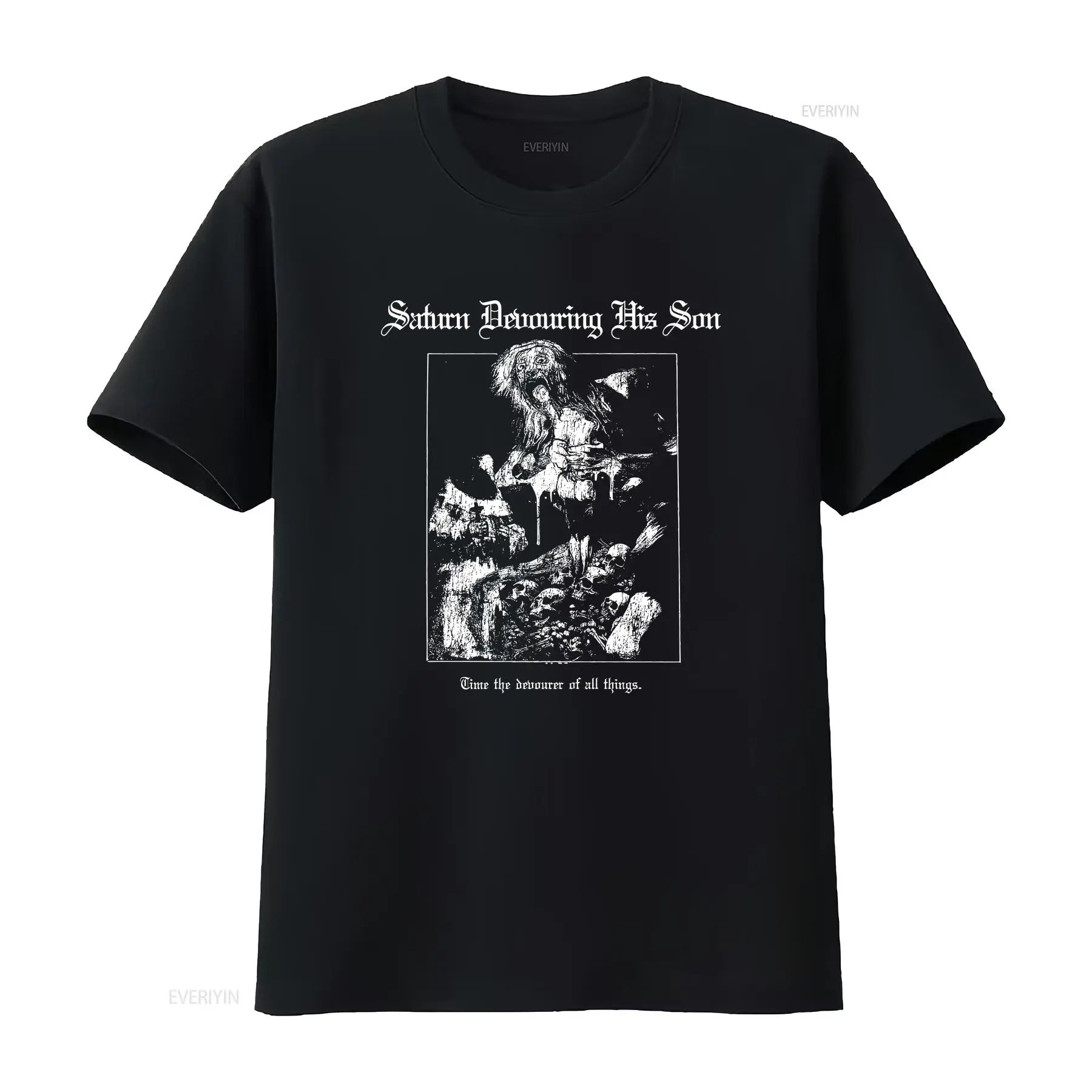 Vintage Fashion De - Gothic Horror T-Shirt Saturn verslindt seinen