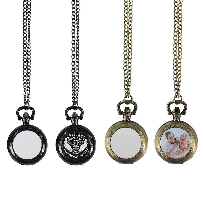 Vintage Fashion Watches - Maßgefertigte Vintage Metall-Taschenuhr Anhänger-Halskette Klassische Uhren-Halskette