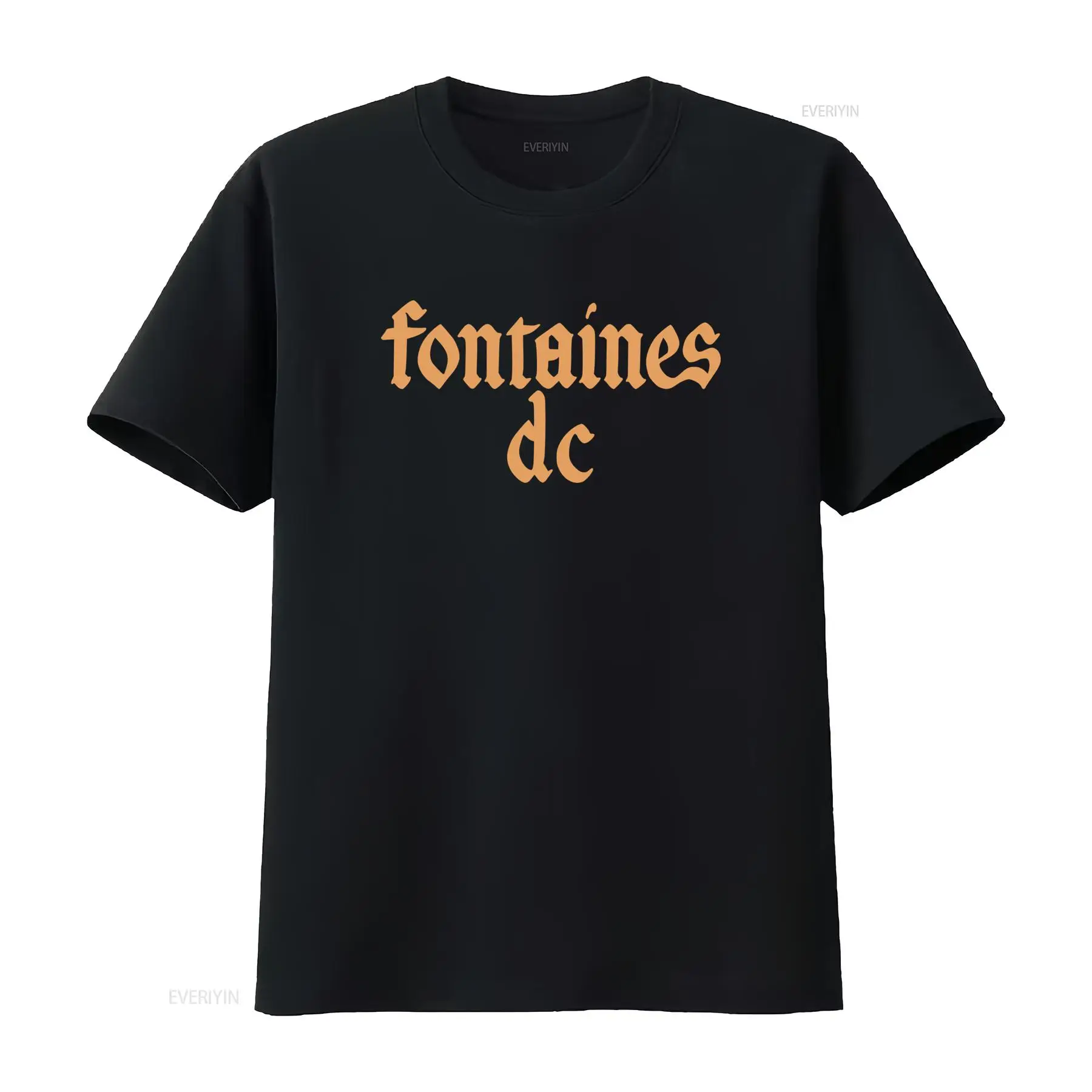 Vintage Flannel Shirt - Fontaines D C „Gothic Logo“ schwarzes