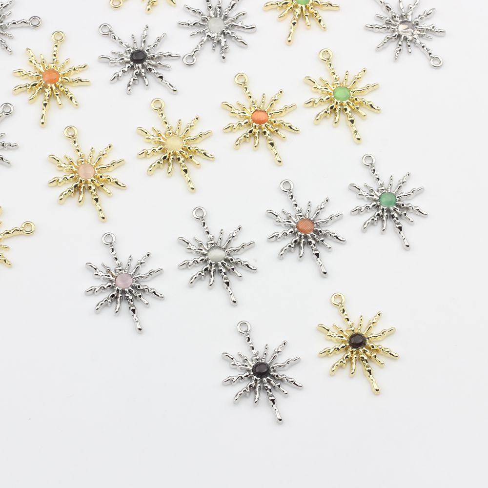 Vintage Fashion Finds - Zink-legierung Charms Legierung Sun Star-Set Charms