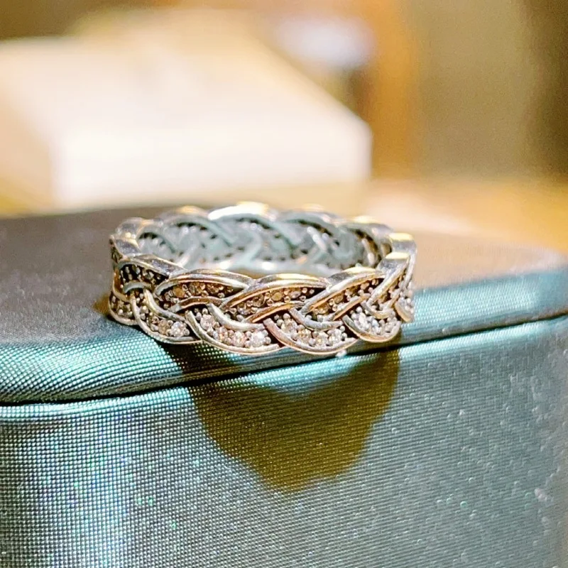 Vintage Fashion Rings For Women - Retro 925 Sterling Silber Damen Ring