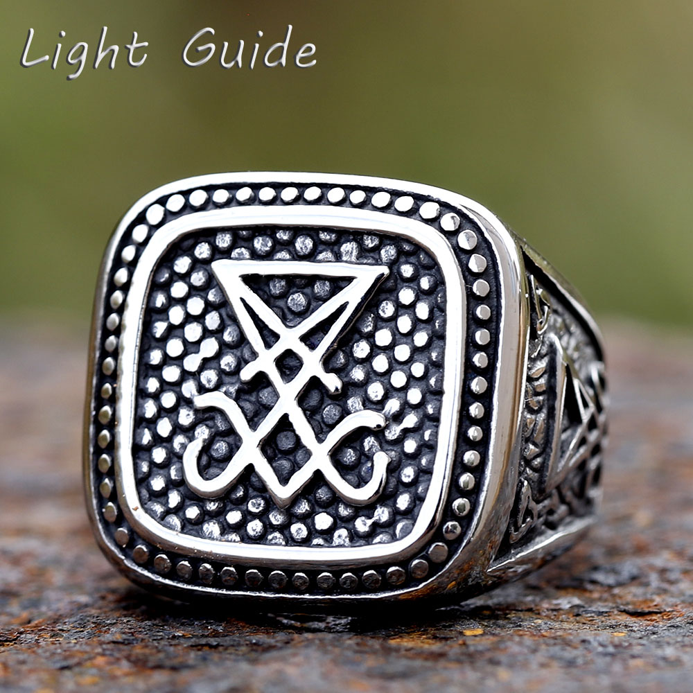 Vintage Fashion Guide - 2024 neue Vintage Sigil Lucifer Rock