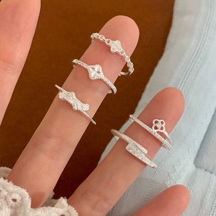 Vintage Fashion Rings For Women - Ringe aus 925er-Sterlingsilber für Damen, Vintage,