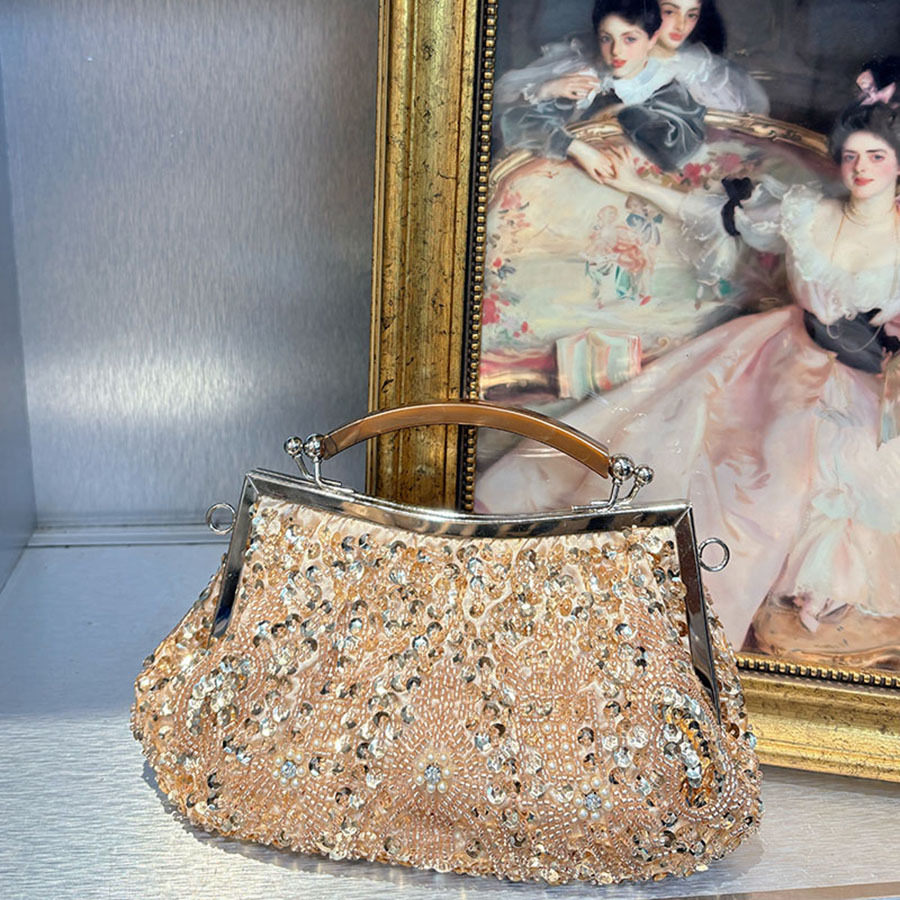 Vintage Fashion In Chinese - Trendige Vintage chinesische Kleidertasche bestickter Schal