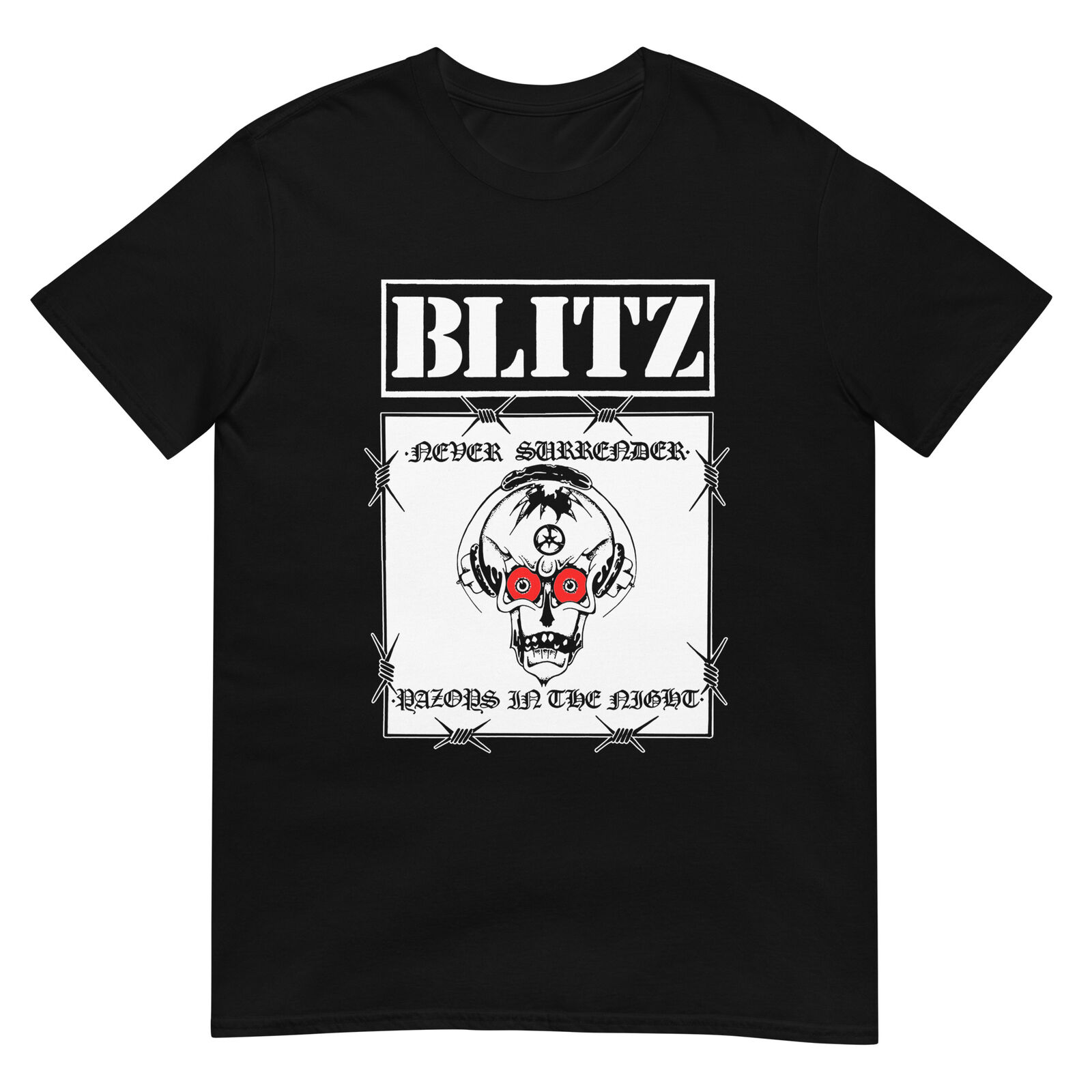 Vintage Flannel Shirt - Blitz Rasierer T-Shirt UK Vintage Punk