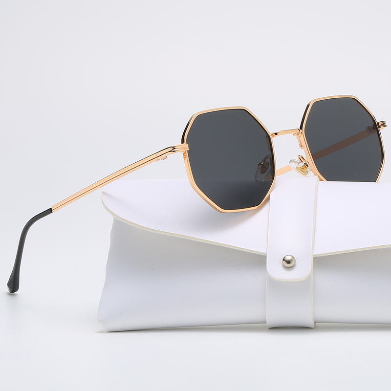 Vintage Fashion De - Quadratische Polygon-Metall-Sonnenbrille Vintage Damen Luxusmarken-Design Sonnenbrillen