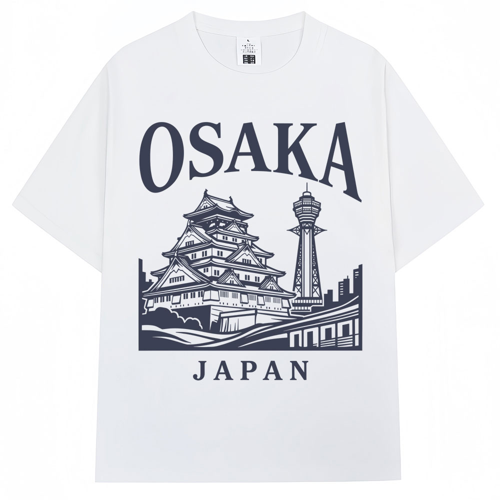 Vintage Fashion Osaka - Japanischer Stil Osaka Print T-Shirts Reiseziel-Souvenir