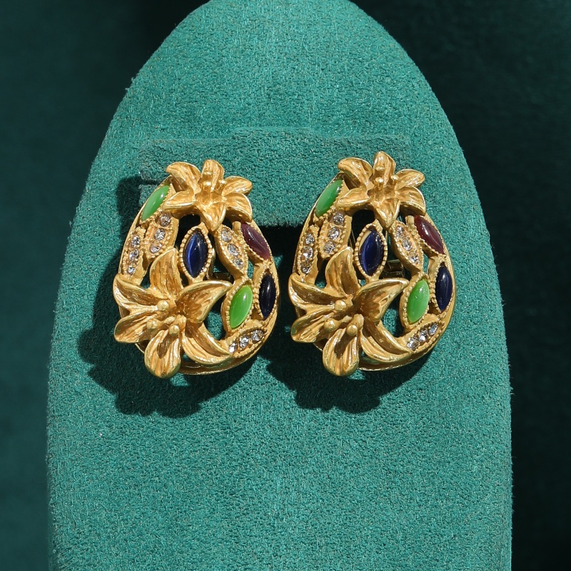 Vintage-Ohrringe aus farbigem  – Vintage Fashion Jewelry Brands Bewertung und Preis