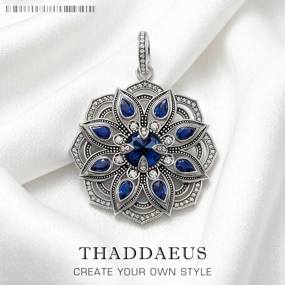Anhänger Blau Lotus Blume, Mar – Vintage Fashion Jewelry Brands Bewertung und Preis