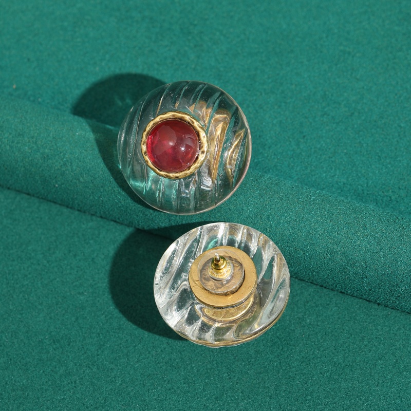 Vintage Rosa Glasierte Transpa – Vintage Fashion Jewelry Brands Bewertung und Preis