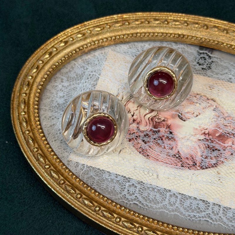 Vintage Rosa Glasierte Transpa – Vintage Fashion Jewelry Brands Bewertung und Preis