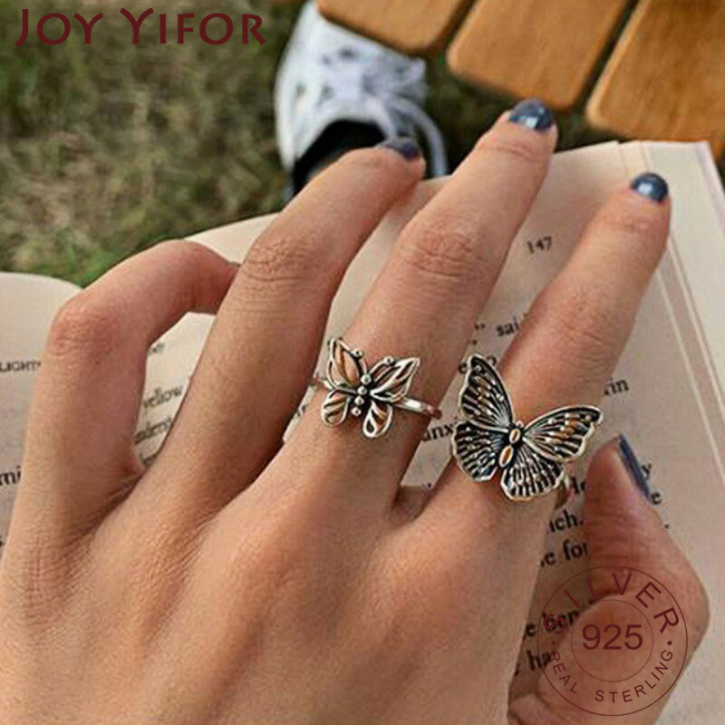 Schmetterlingsringe aus 925er- – Vintage Fashion Rings For Women Bewertung und Preis