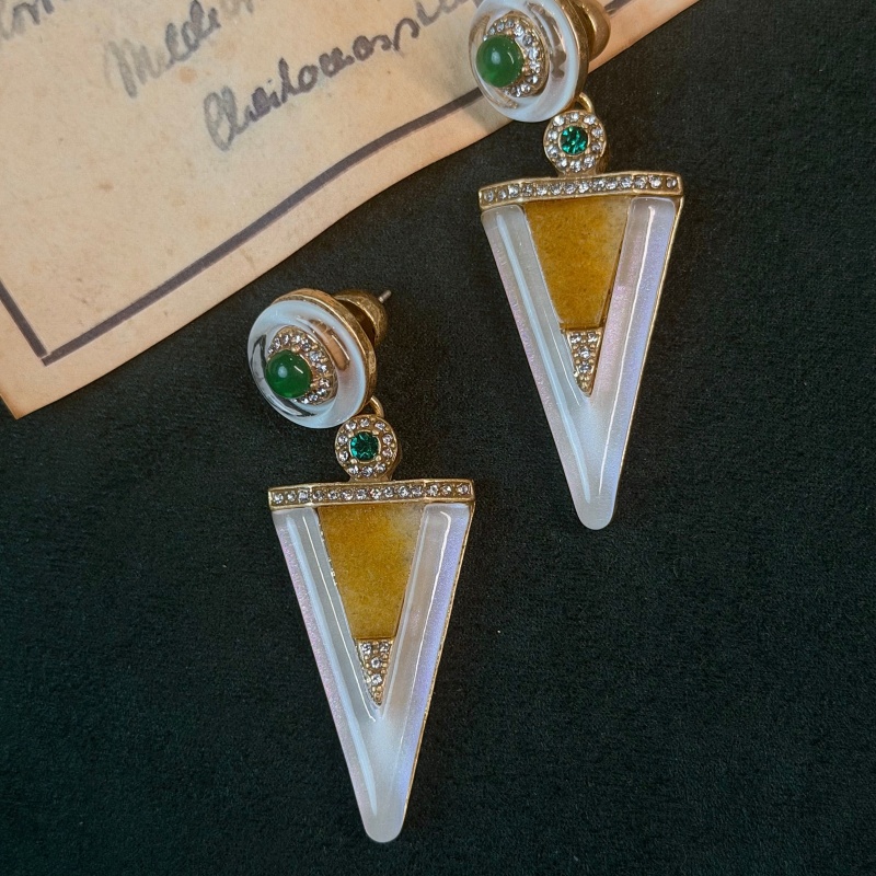 Vintage Grüne Glasierte Gletsc – Vintage Fashion Jewelry Brands Bewertung und Preis