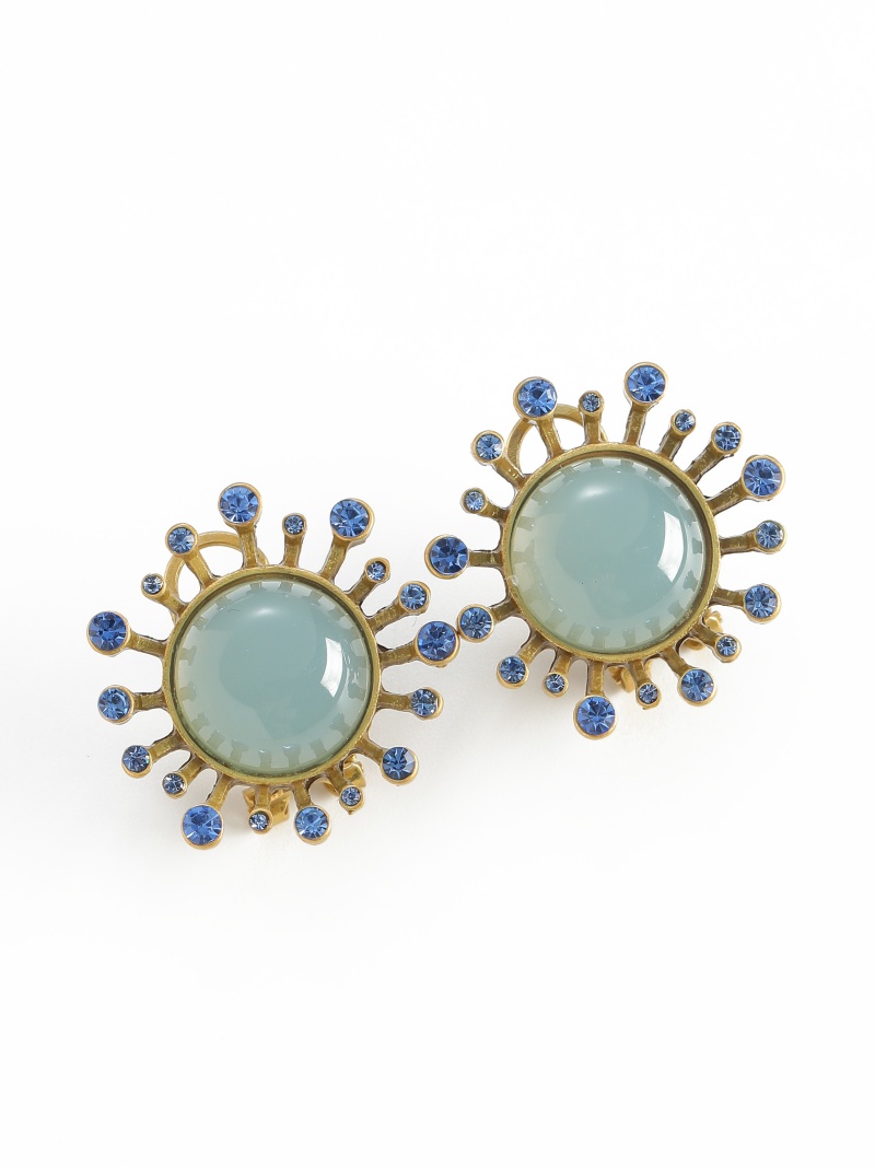 Vintage Grüne Achat-Ohrringe A – Vintage Fashion Jewelry Brands Bewertung und Preis