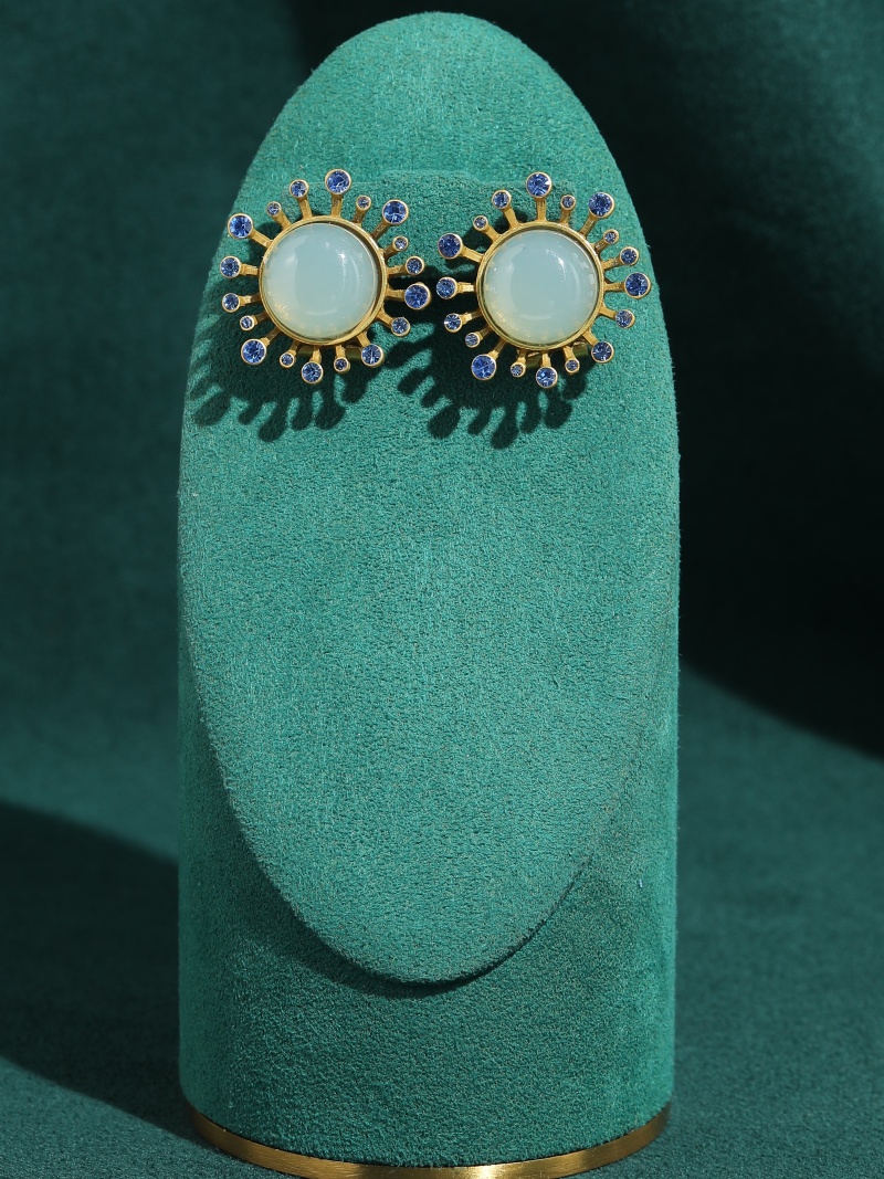 Vintage Grüne Achat-Ohrringe A – Vintage Fashion Jewelry Brands Bewertung und Preis