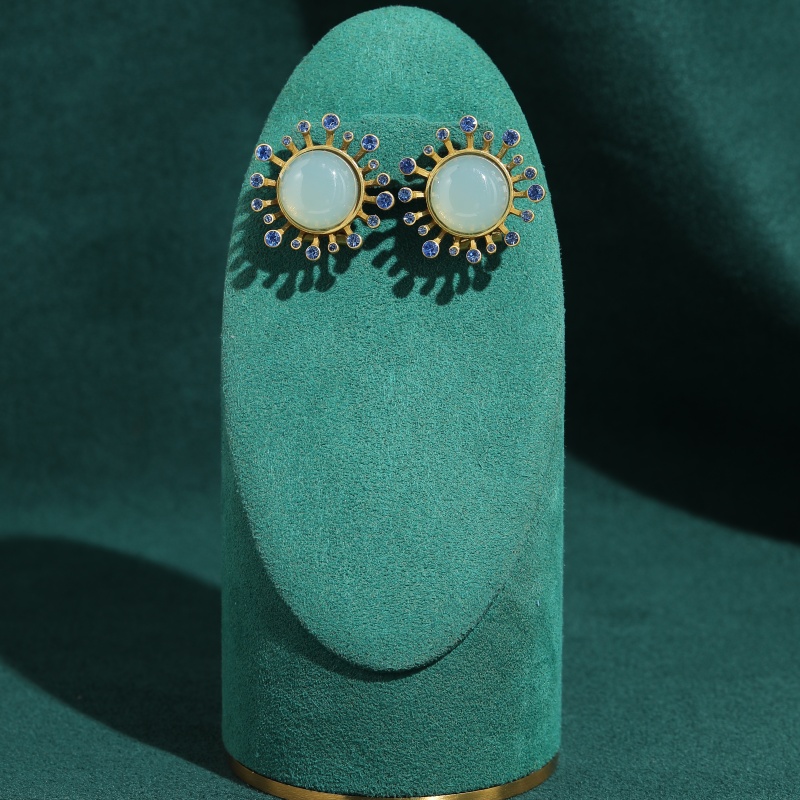 Vintage Grüne Achat-Ohrringe A – Vintage Fashion Jewelry Brands Bewertung und Preis