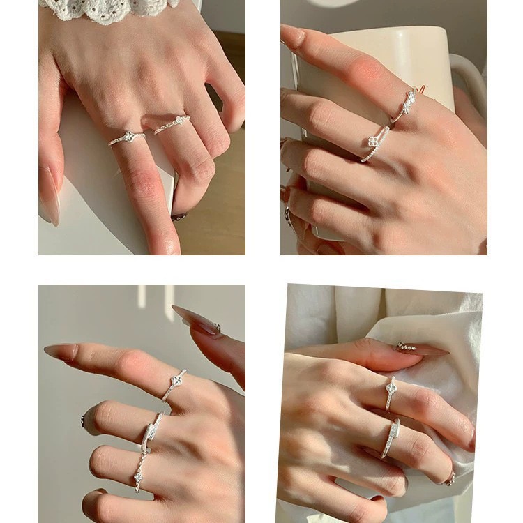 Ringe aus 925er-Sterlingsilber – Vintage Fashion Rings For Women Bewertung und Preis
